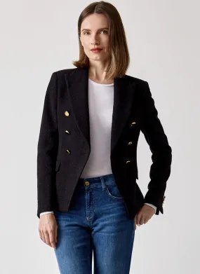 Alycia Boucle Double-Breasted Blazer