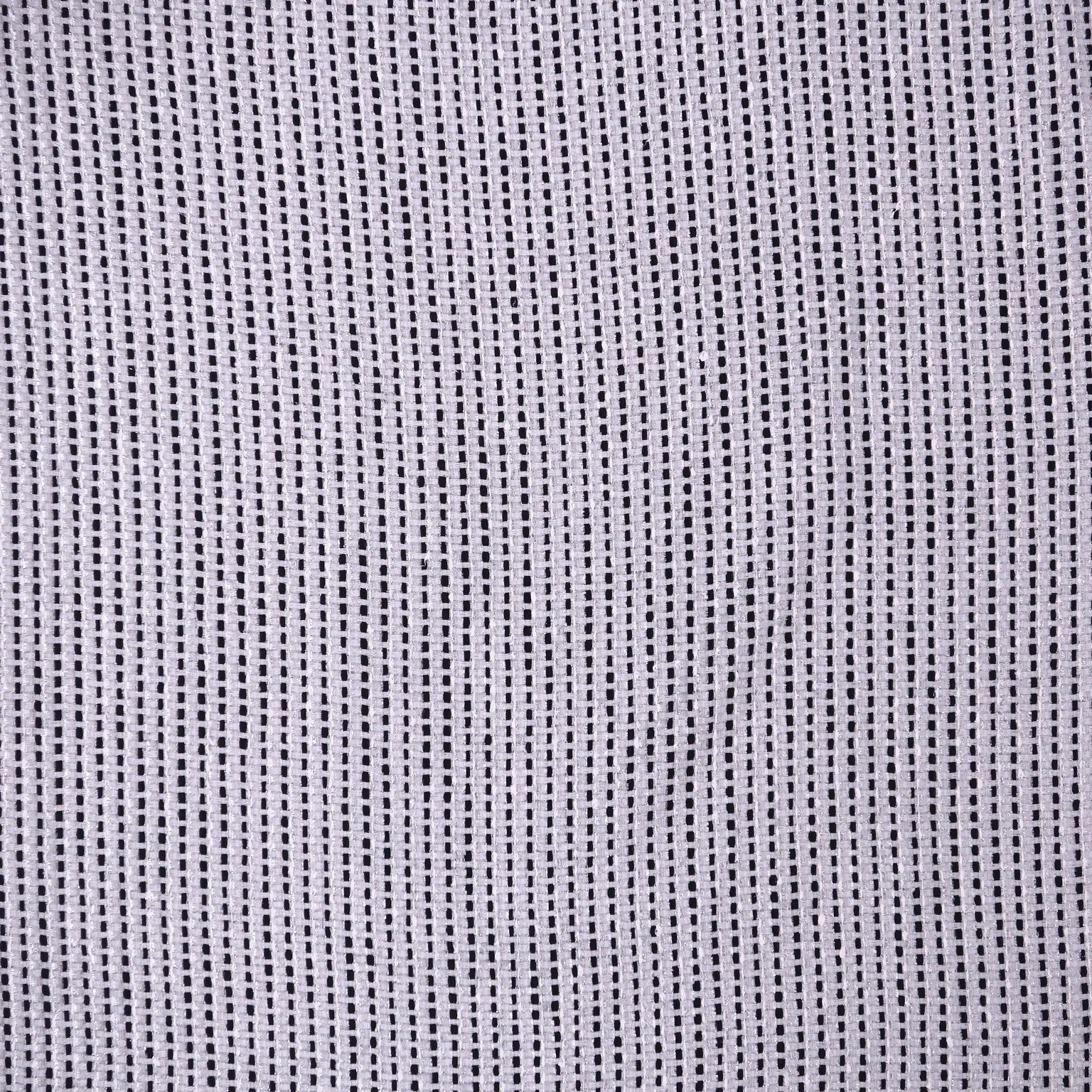 Black and White with Silver Lurex Thread Gingham Tweed Bouclé Fabric