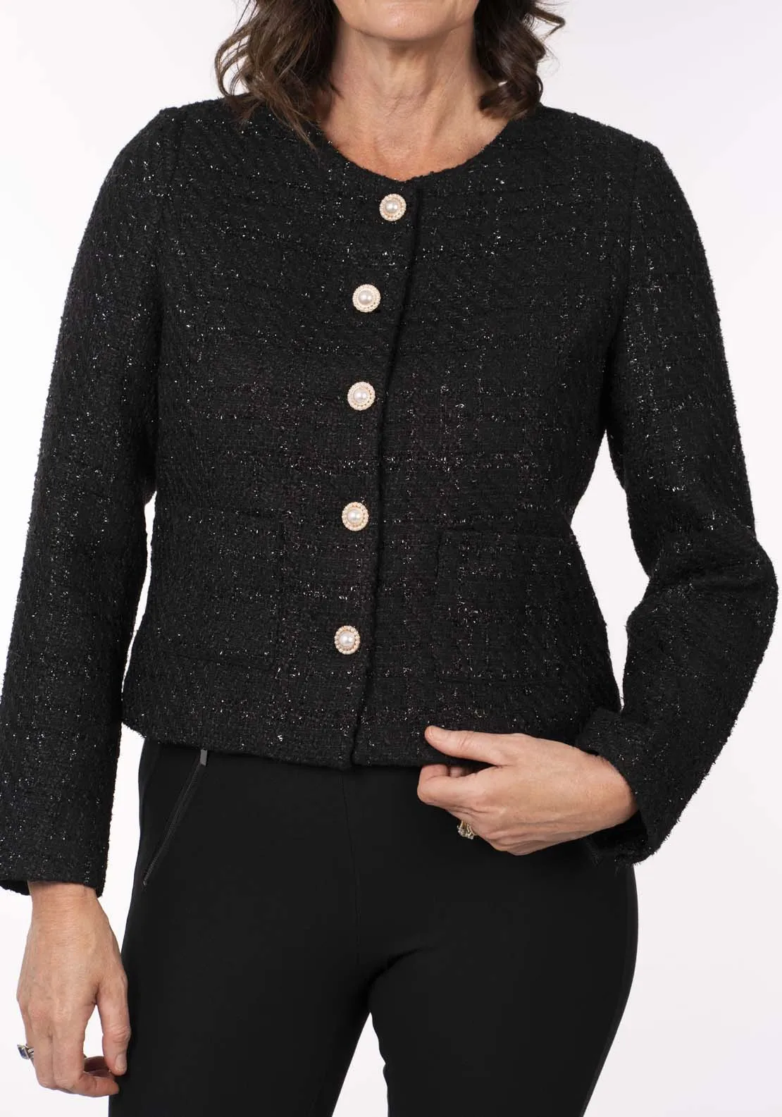 Boucle Blazer - Black