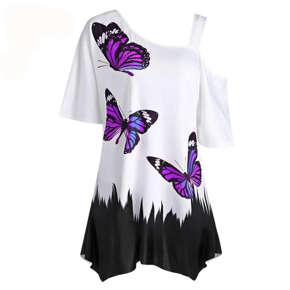 Butterfly Madness High-Low Shirt