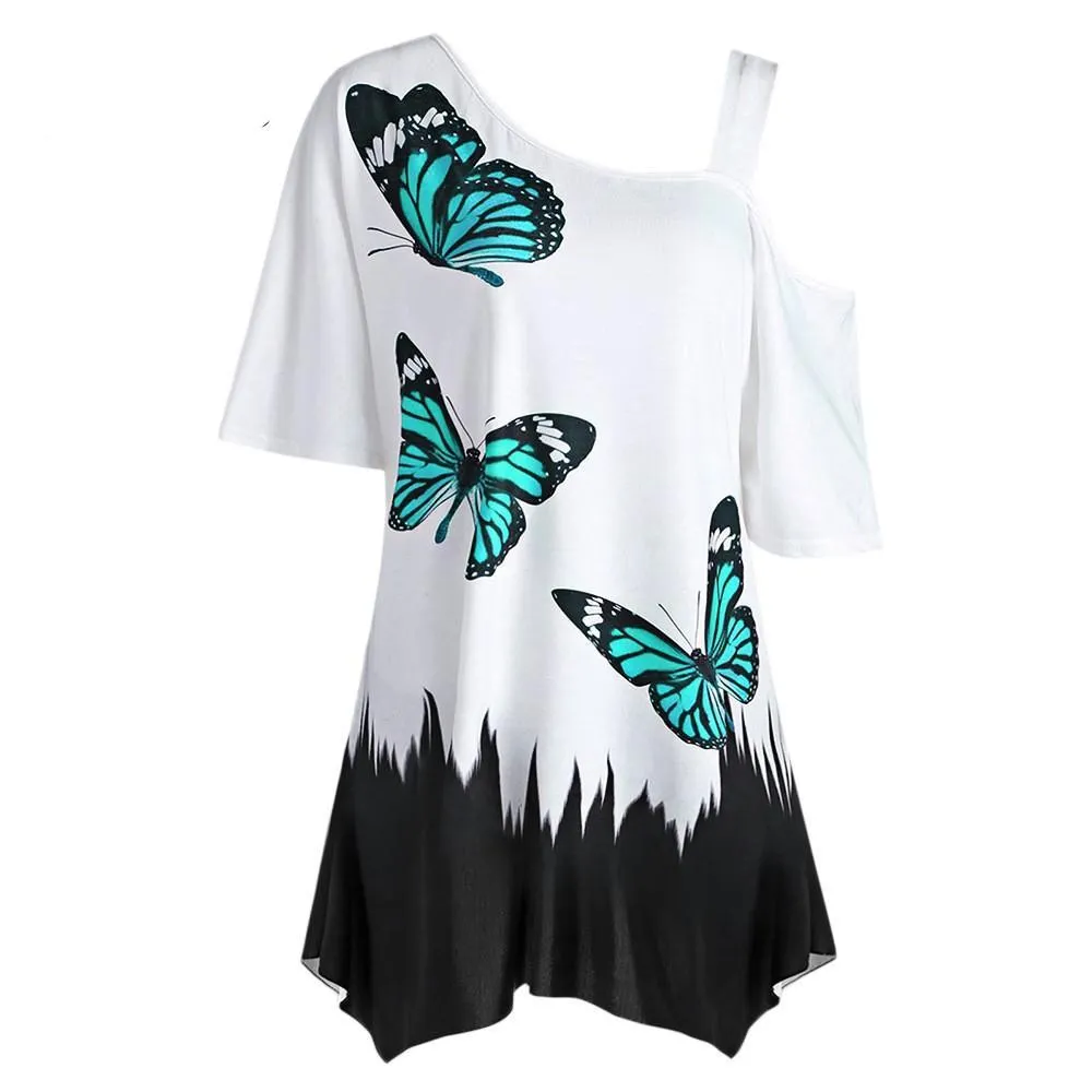 Butterfly Madness High-Low Shirt