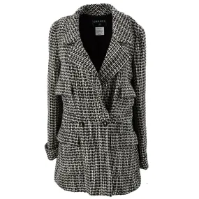 Chanel 2001 fall boucle double-breasted jacket #40