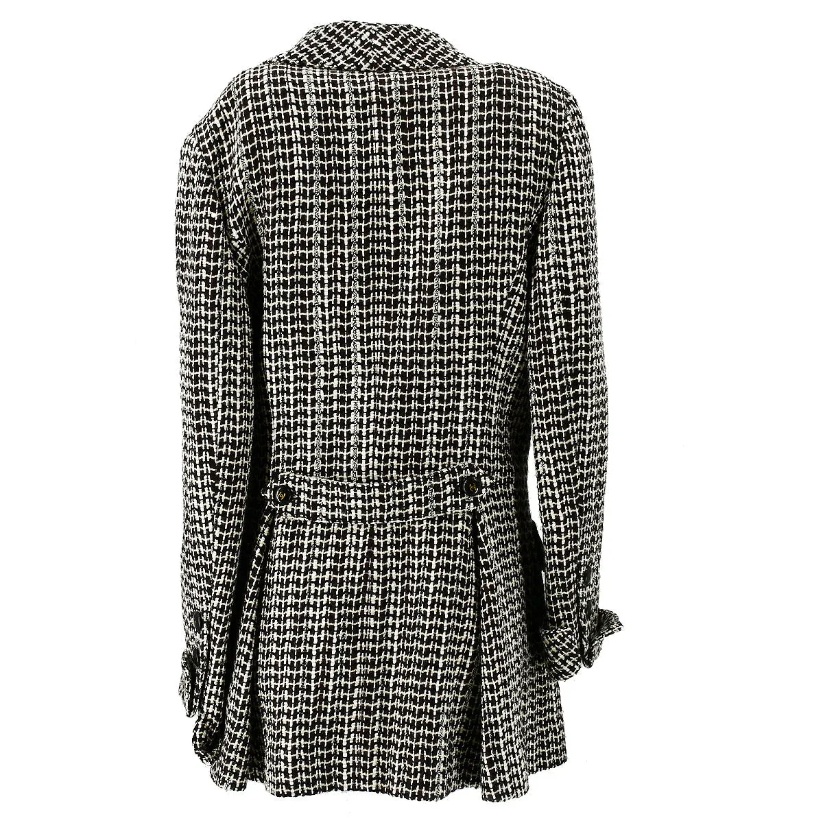 Chanel 2001 fall boucle double-breasted jacket #40