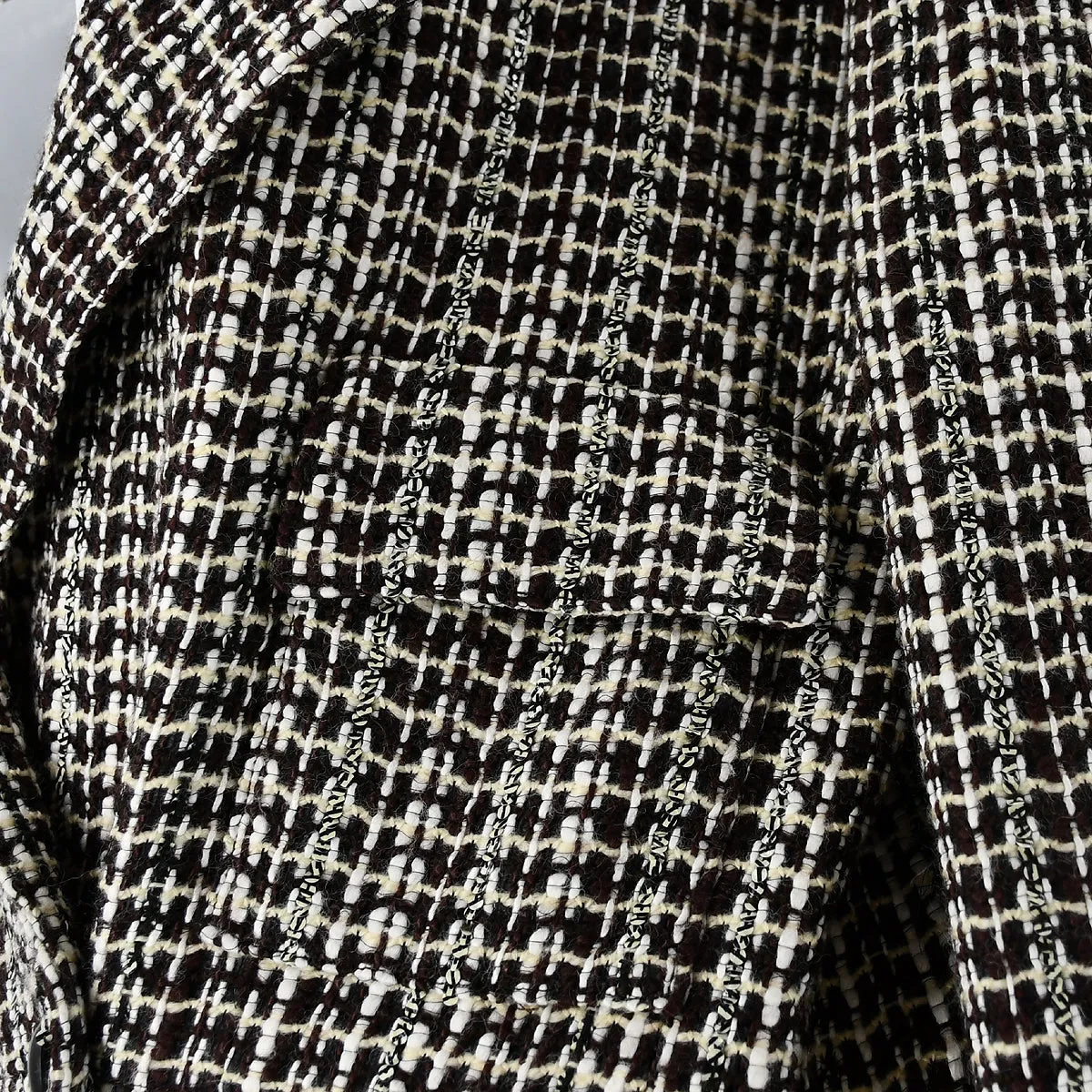 Chanel 2001 fall boucle double-breasted jacket #40