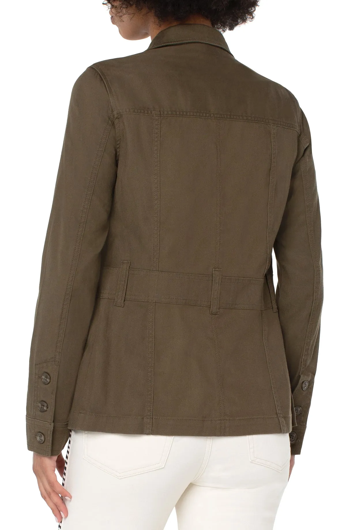 Collared Military Jacket