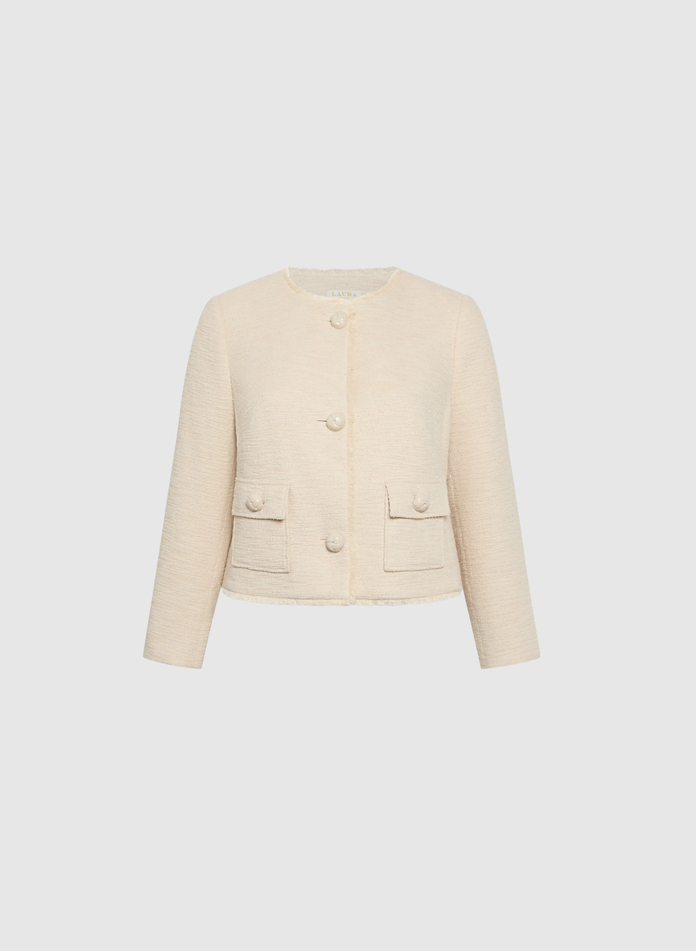 Cropped Boucle Jacket