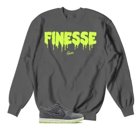 Dunk Low Halloween Ghost Green Finesse Sweater