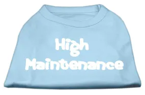 High Maintenance Screen Print Shirts  Baby Blue M (12)