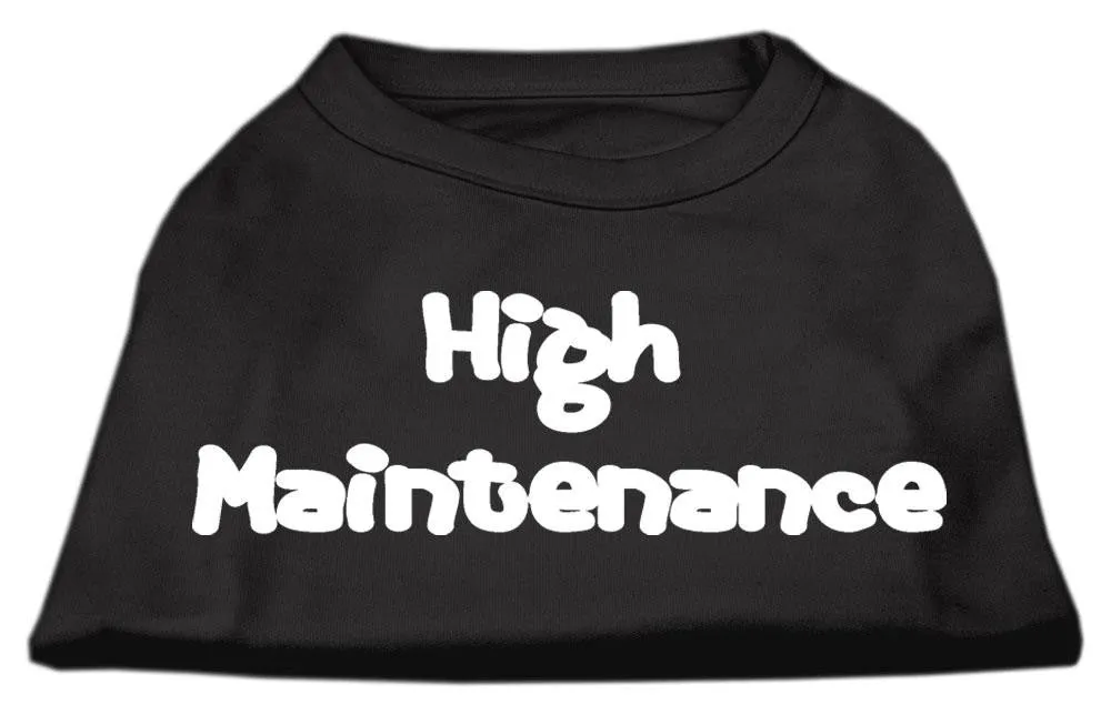 High Maintenance Screen Print Shirts  Black XXXL(20)