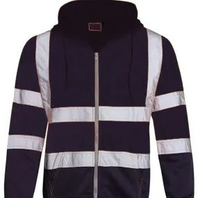 Hooded Sweatshirt With Reflective Strips