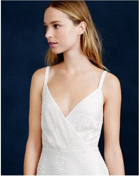 J. Crew Harper Beaded Mermaid Wedding Gown