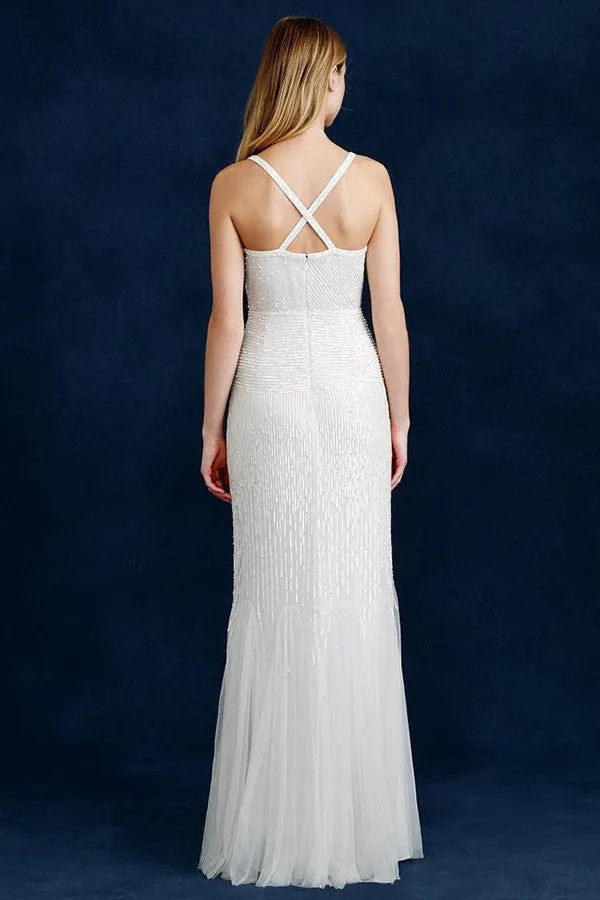 J. Crew Harper Beaded Mermaid Wedding Gown