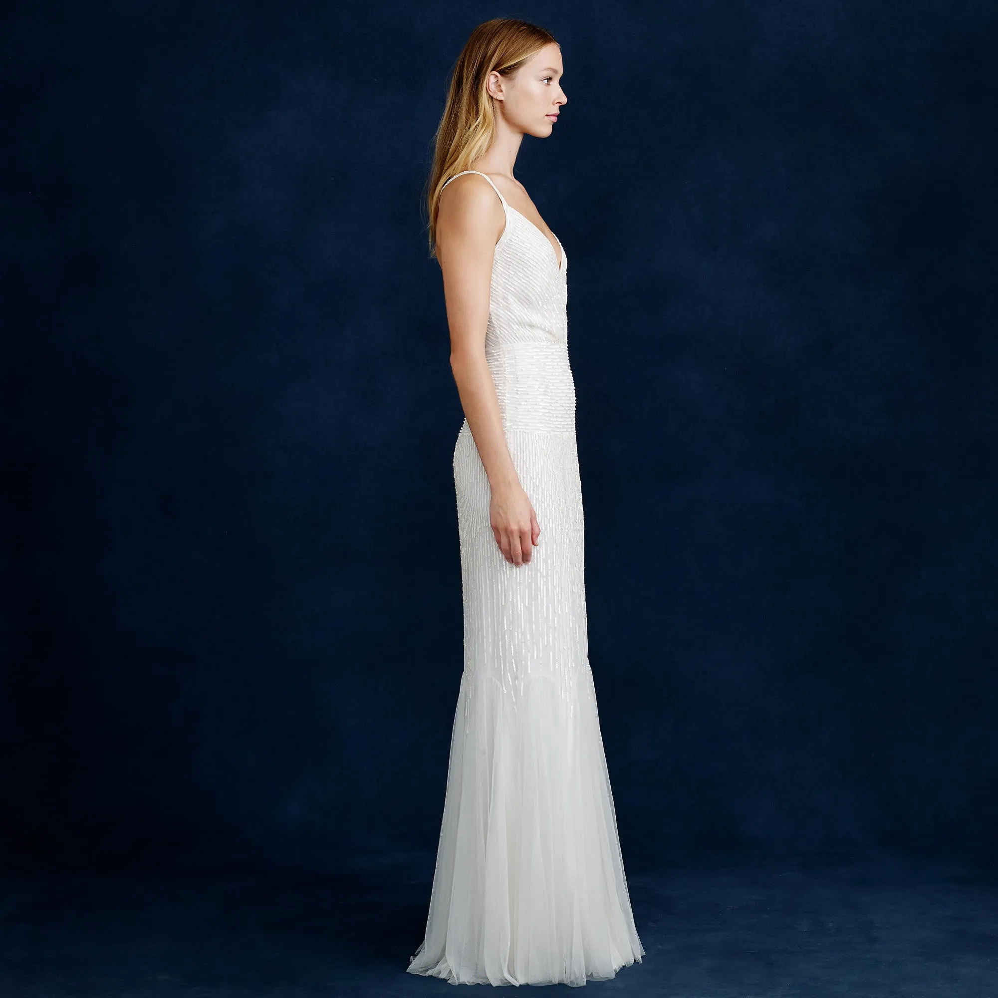 J. Crew Harper Beaded Mermaid Wedding Gown