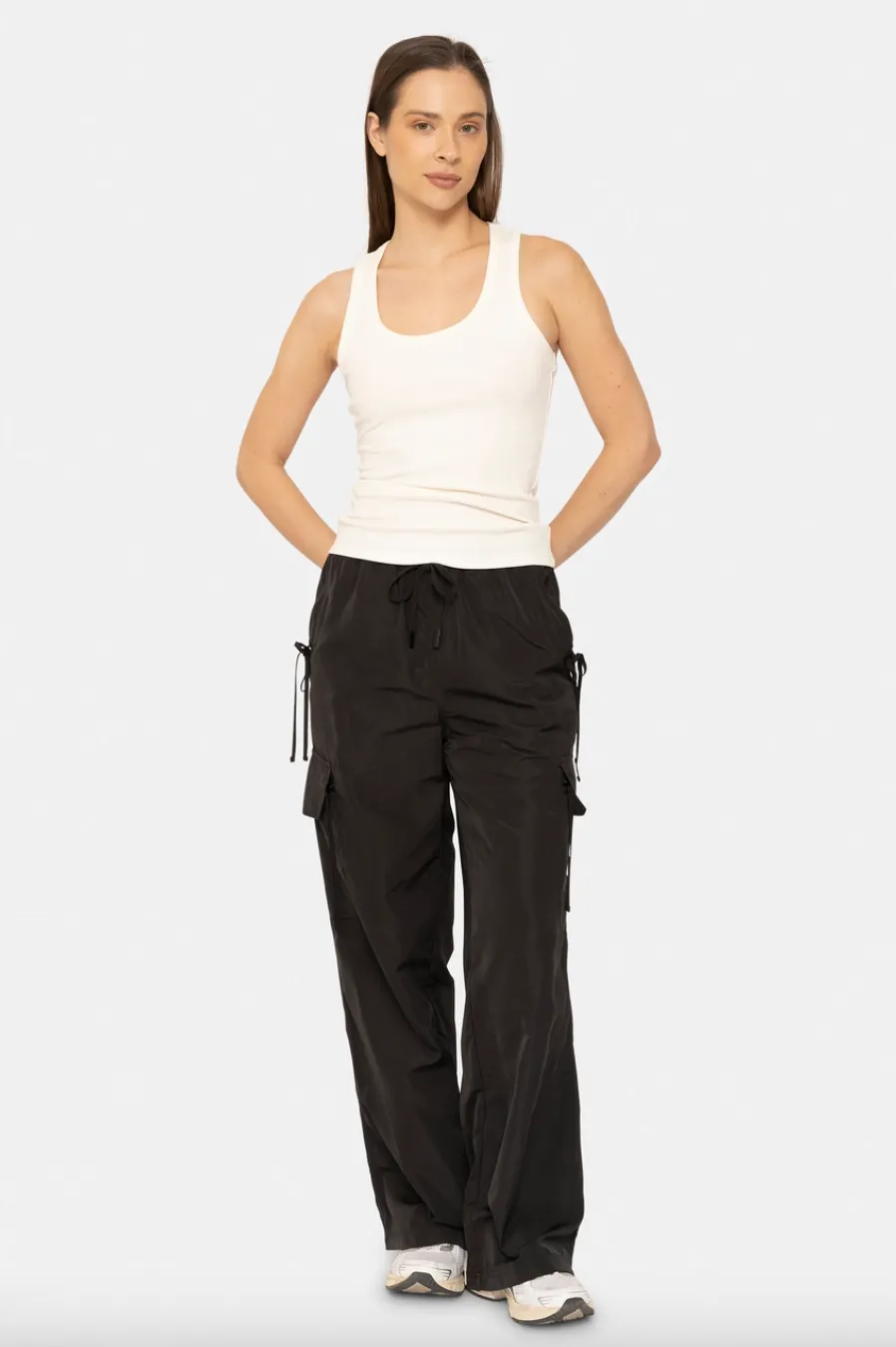 jaden satin cargo pants