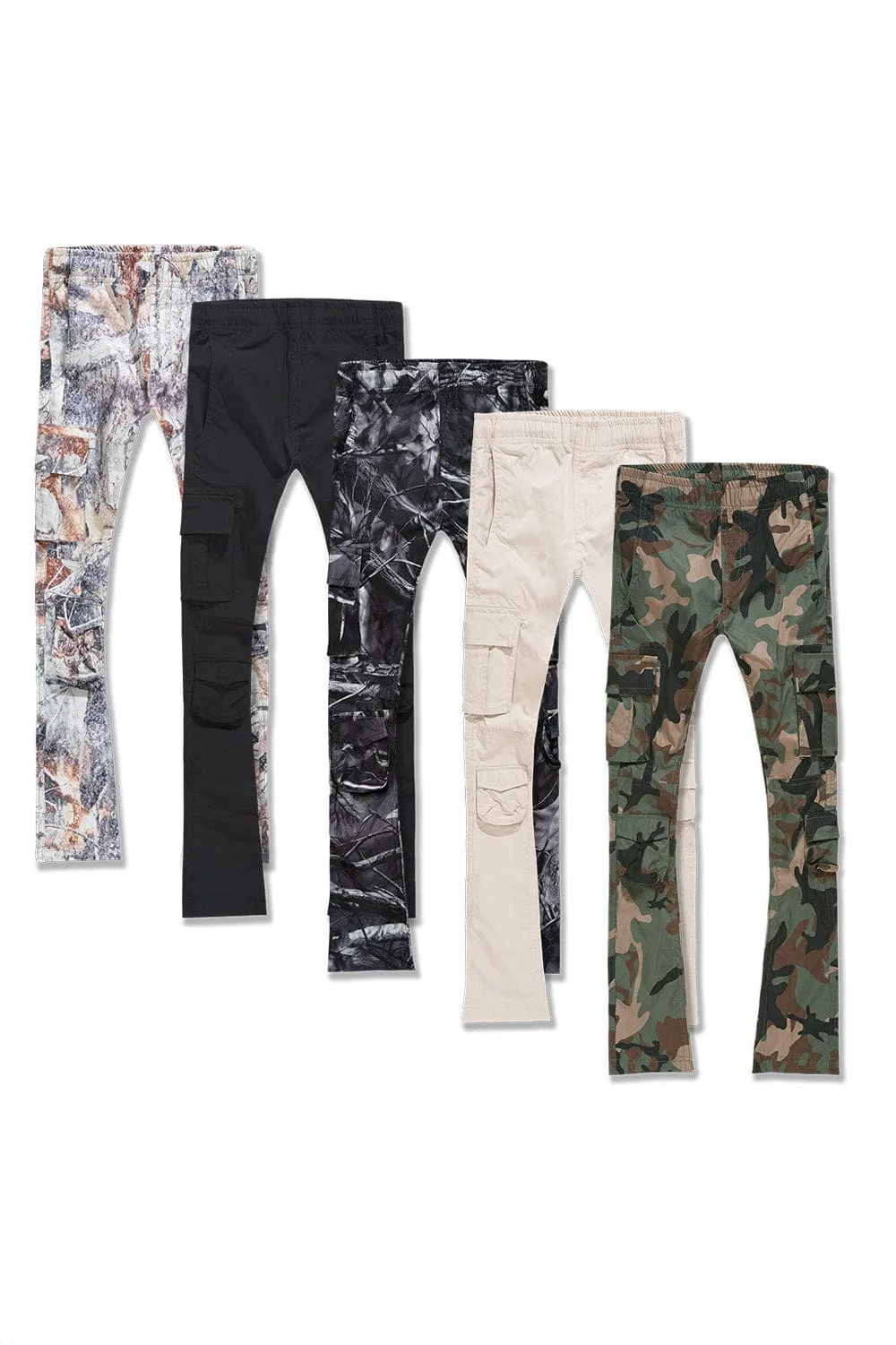 Kids Stacked Ventura Cargo Pants 5 Pack Bundle