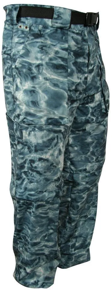 Mens Wading Convertible Camo Fishing UV Pants | Aqua Design