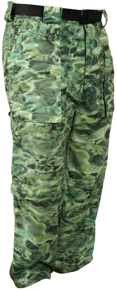 Mens Wading Convertible Camo Fishing UV Pants | Aqua Design