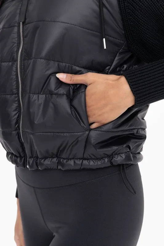 Mono B Puffer Sweater Sleeve Jackets - 2 colors - FINAL SALE