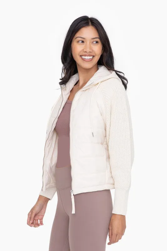 Mono B Puffer Sweater Sleeve Jackets - 2 colors - FINAL SALE