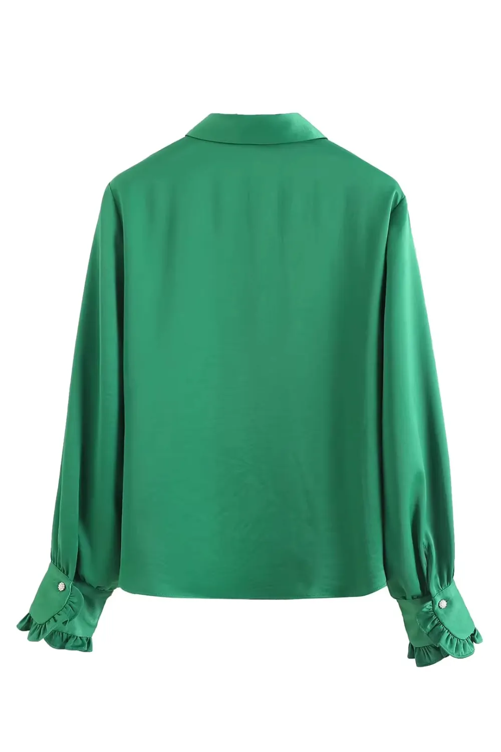 'Natalie' Embellished Satin Shirt (3 Colors)