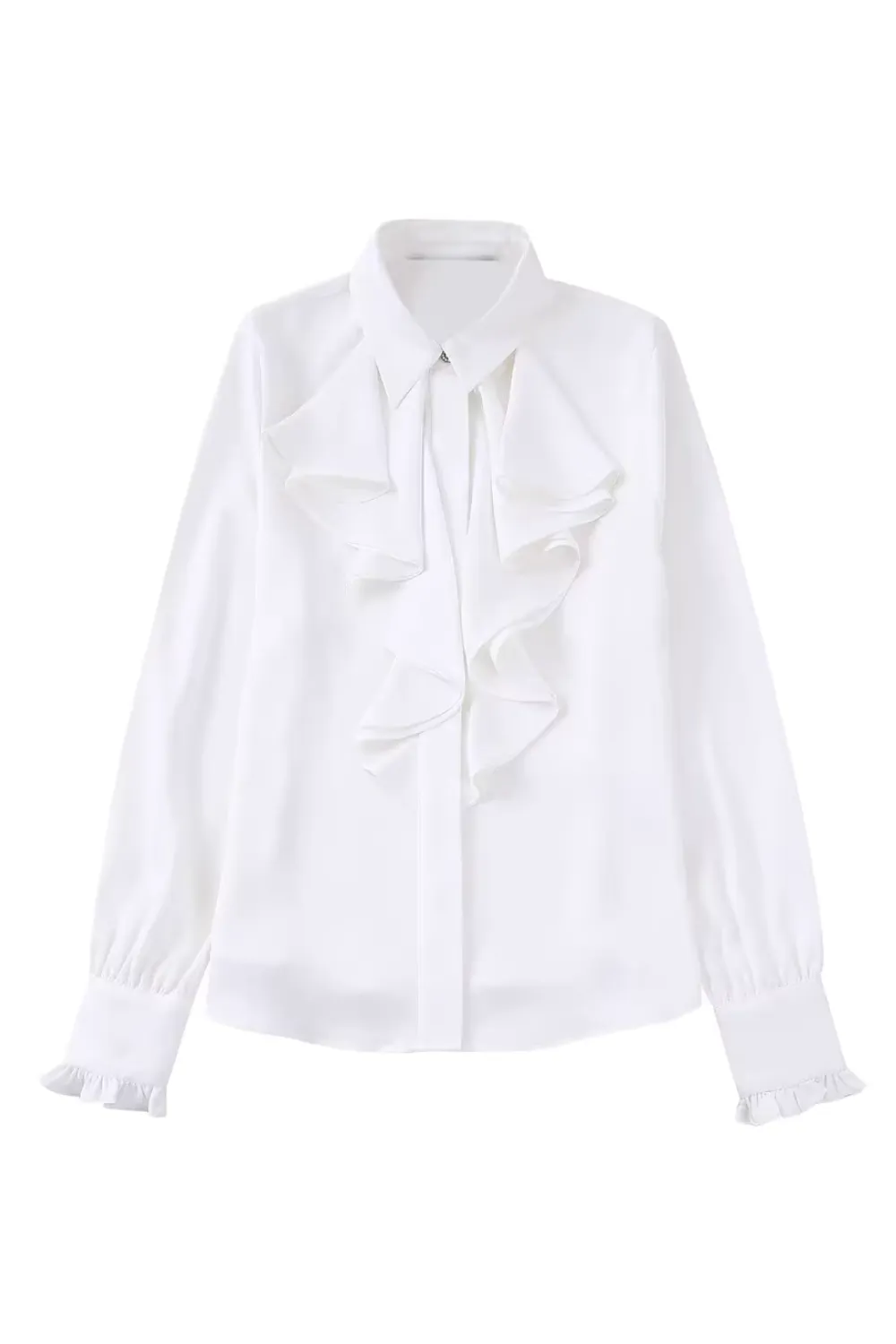 'Natalie' Embellished Satin Shirt (3 Colors)