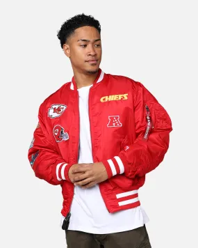 New Era X Alpha Series X NFL Kansas City Chiefs MA-1 Bomber Jacket Navy/Magenta