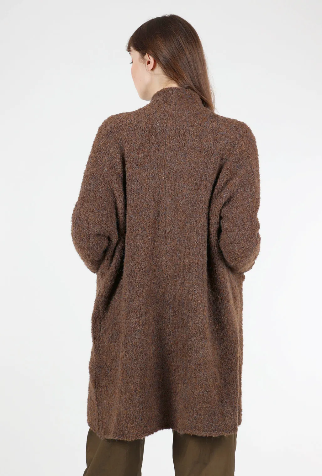 Open-Front Shawl Cardigan, Bronze