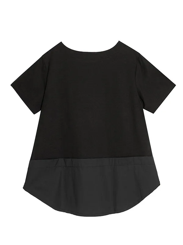 Original High-Low Asymmetric Loose Short Sleeve T-Shirts