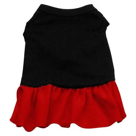 Plain Dress Black with Red XL (16)