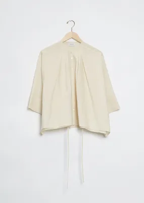 Pleated Blouse — Ivory