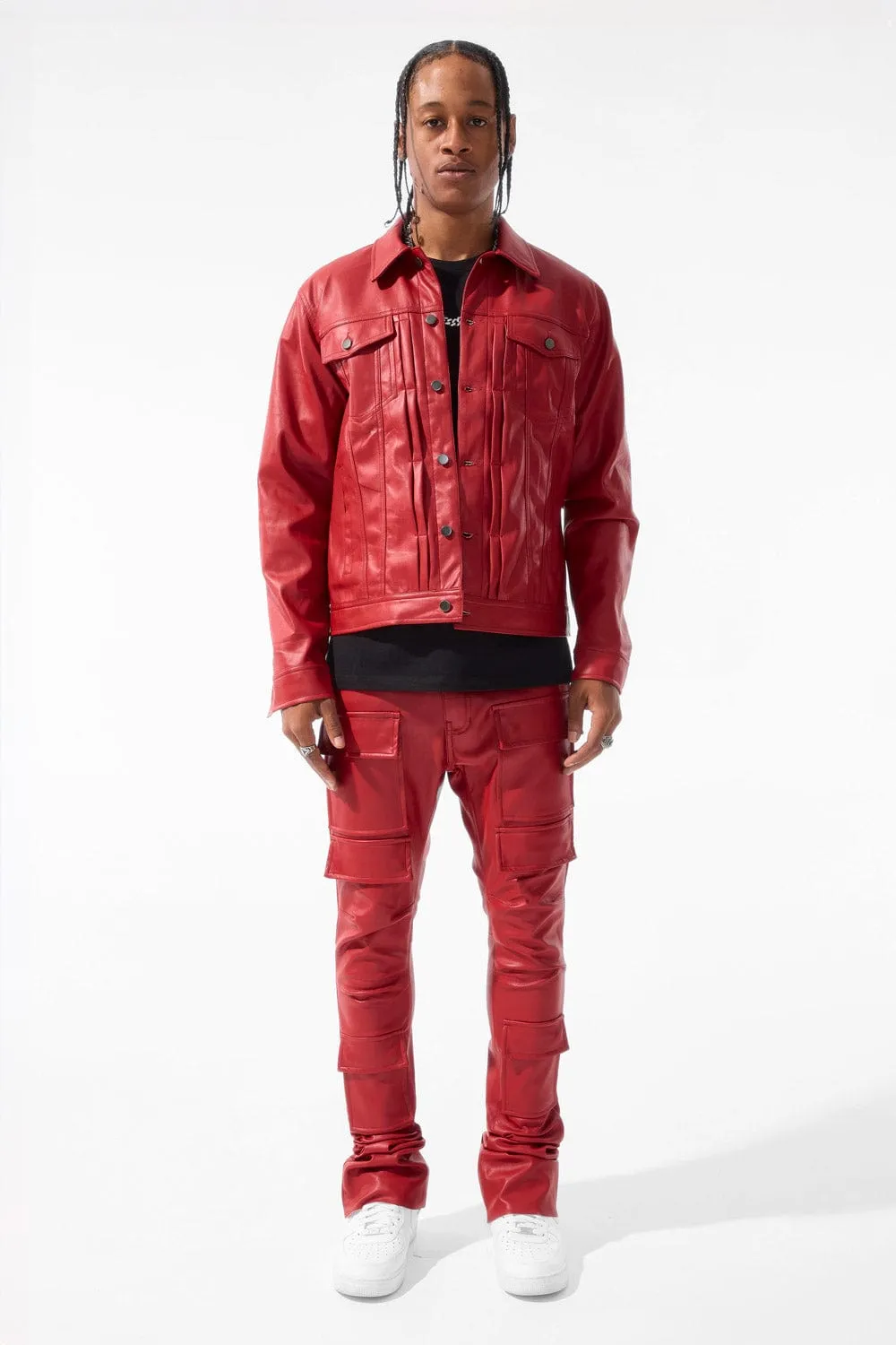 Ross Stacked - Thriller Cargo Pants (Red)