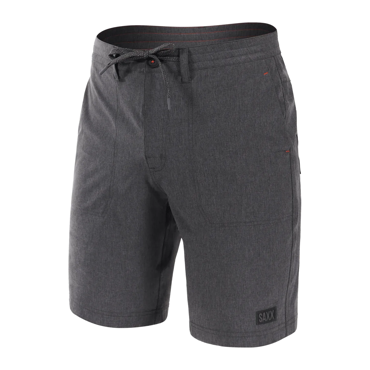 SAXX LAND TO SAND HYBRID SWIM SHORT Swim Shorts 9" / Black Shade Heather