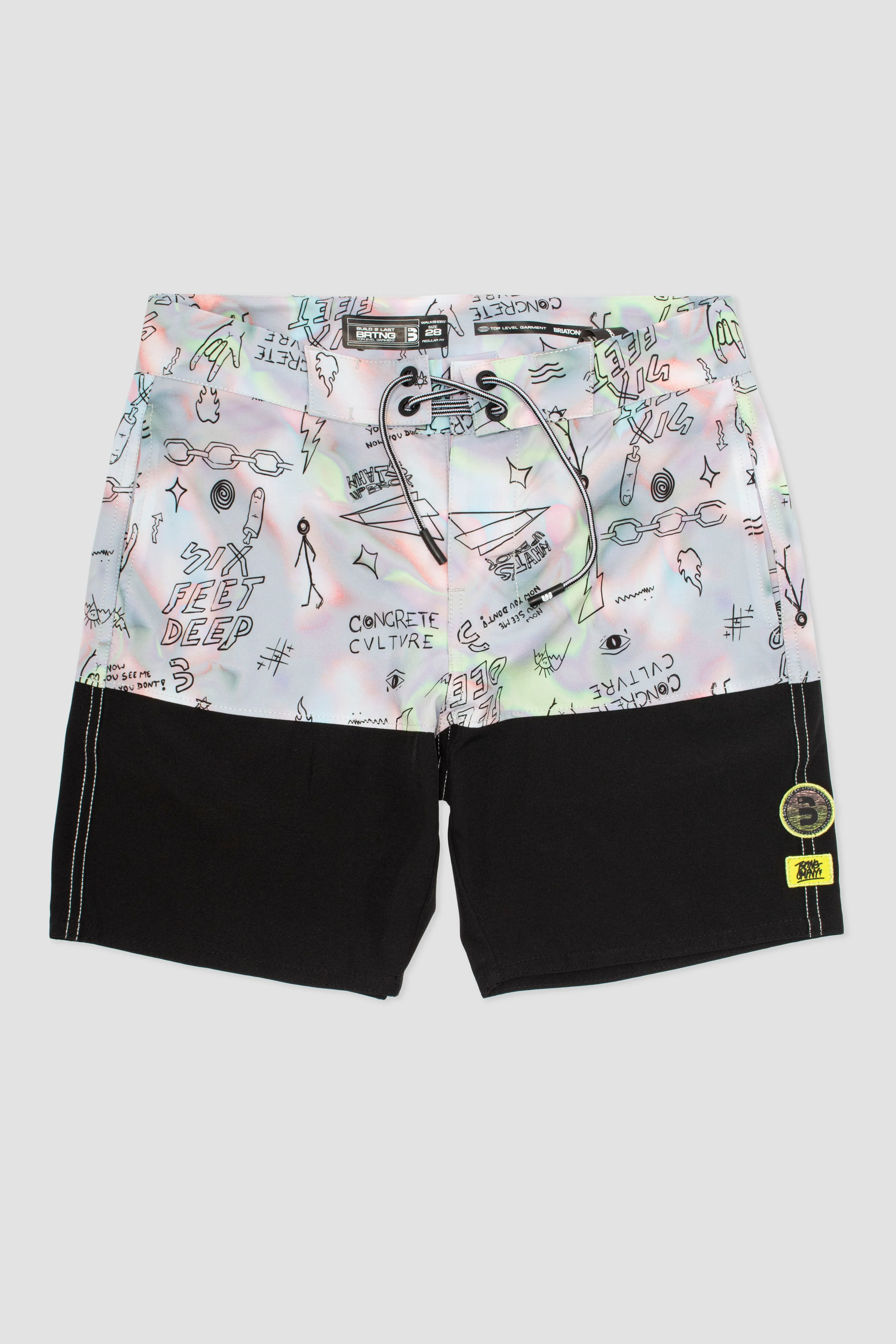 Short Boardshort Convertible Parcels 2.0 Negro / Vino