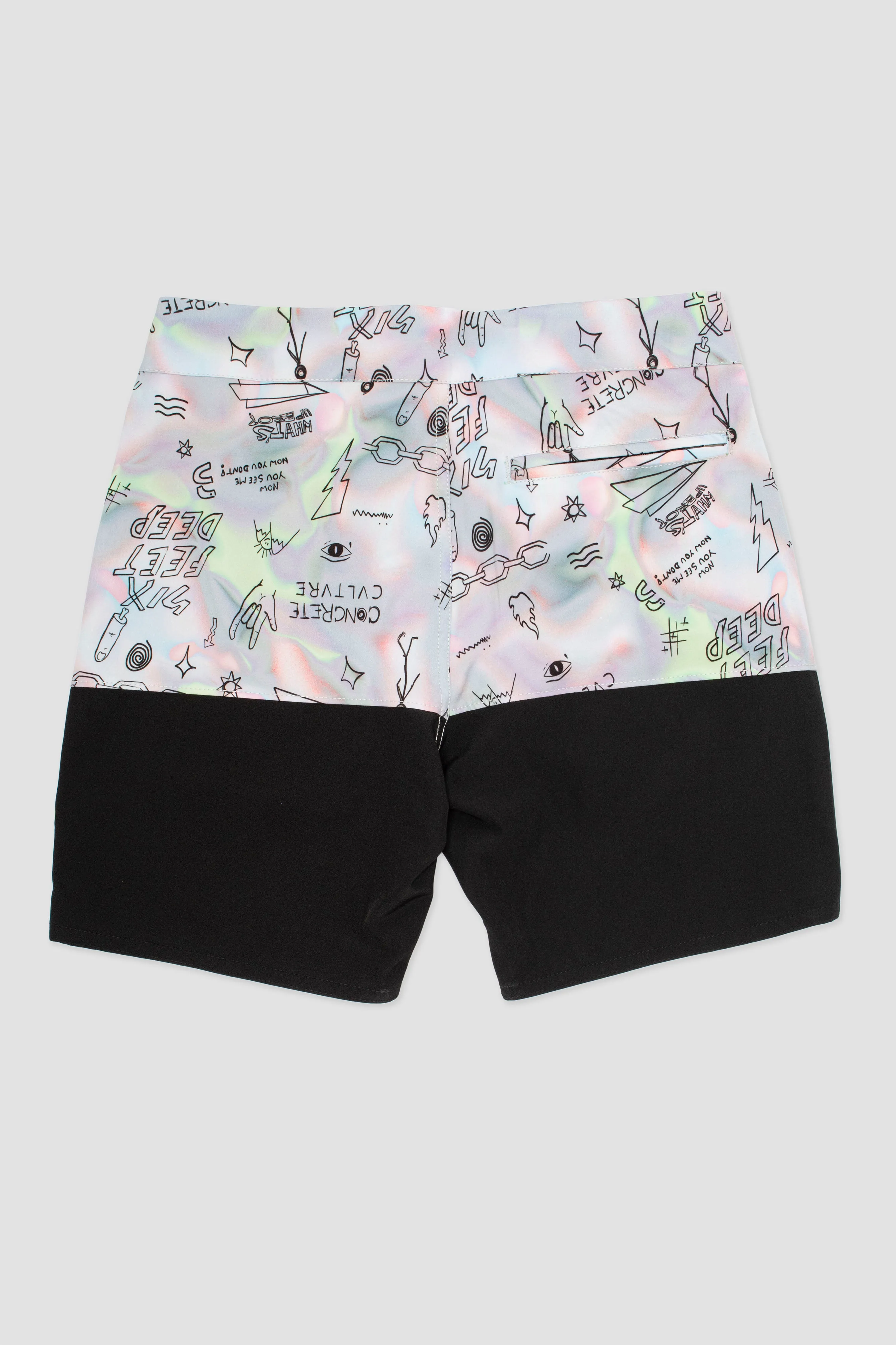 Short Boardshort Convertible Parcels 2.0 Negro / Vino