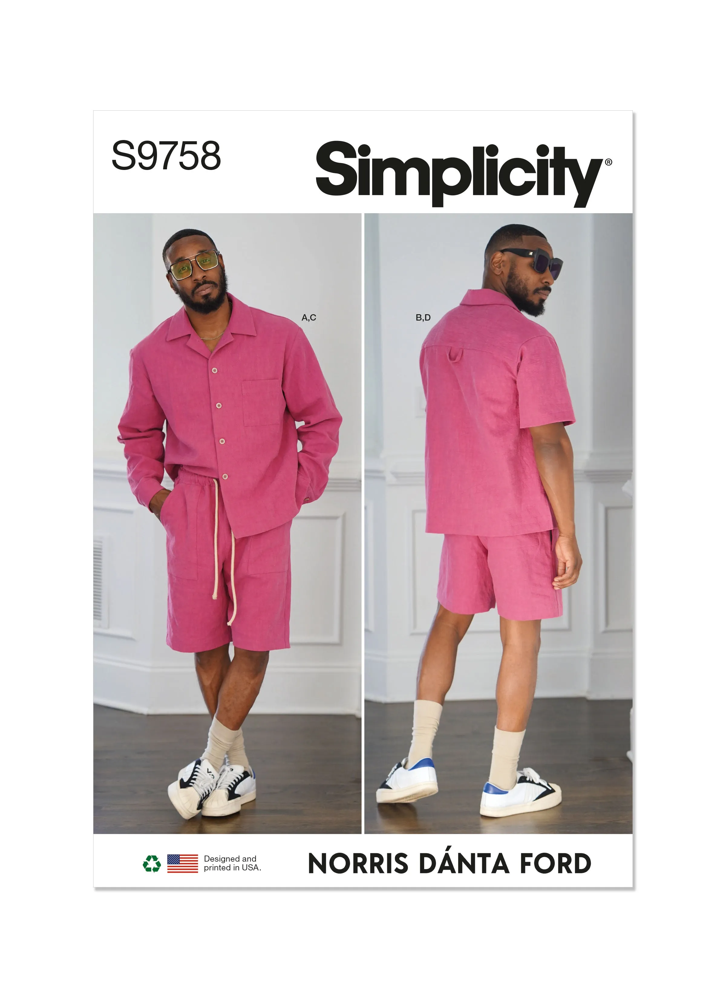 Simplicity Pattern S9758 Men Boy Sportswear