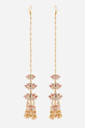 Three Layered Lotus Motif Jhumkis