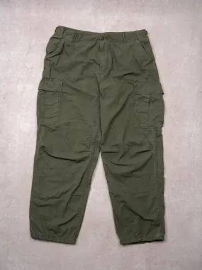 Vintage Green Army Adjustable Cargo Pants (35-39 x 32)