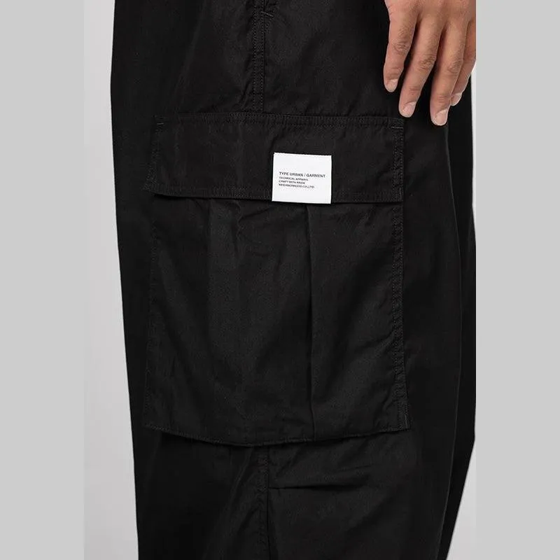 Wide Cargo Pant - Black